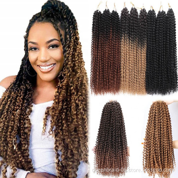 Passion Twist Hair Water Wave Braiding Hair Ombre Long Bohemian Braids for Passion Twist Crochet Hair Synthetic Natural Braid